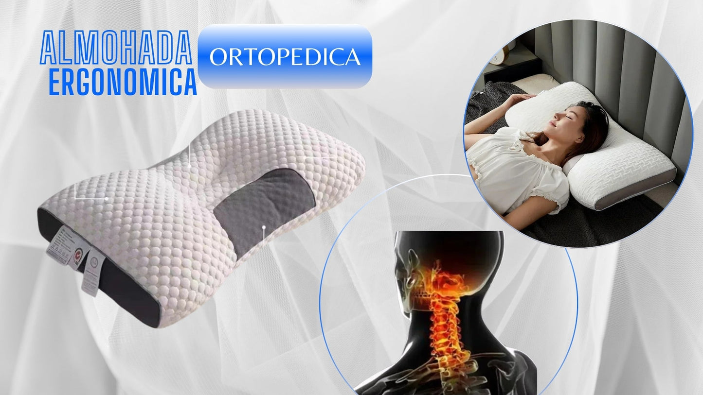 ALMOHADA ORTOPÉDICA CERVICAL ERGONÓMICA SUEÑOPLENO + ENVÍO GRATIS
