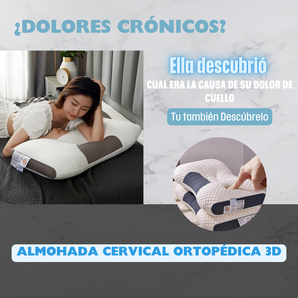 ALMOHADA ORTOPÉDICA CERVICAL ERGONÓMICA SUEÑOPLENO + ENVÍO GRATIS