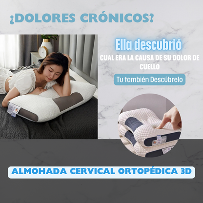 ALMOHADA ORTOPÉDICA CERVICAL ERGONÓMICA SUEÑOPLENO + ENVÍO GRATIS